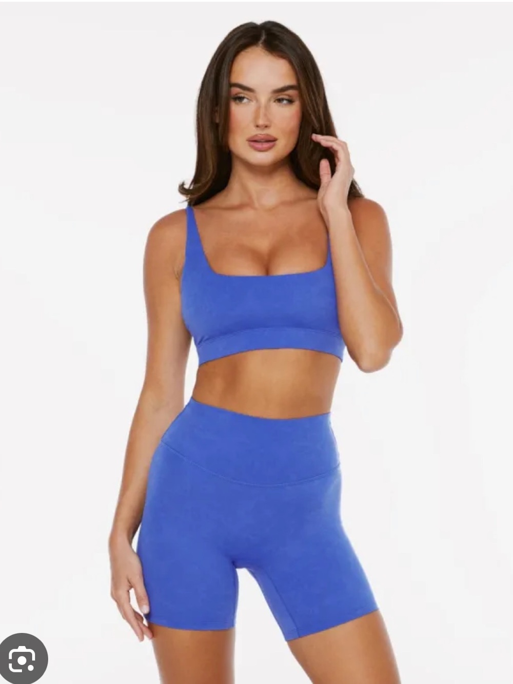 Crop Shop Boutique Fade Hanna Crop + 5” Shorts Bundle in Royal